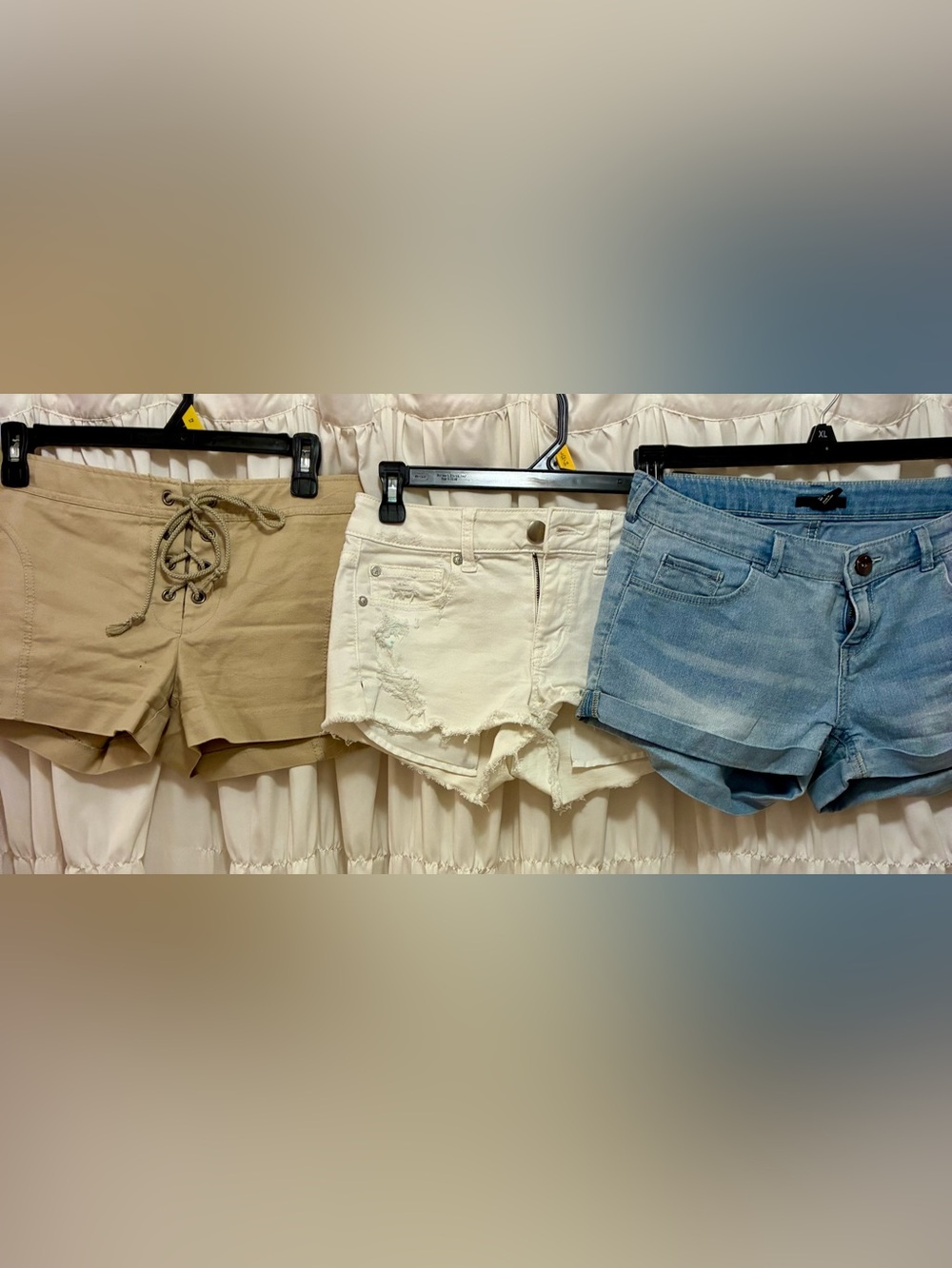 Casual Tan Lace-Up Women's Shorts🌺